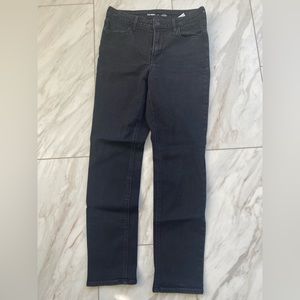 Black high rise straight jeans by Old Navy